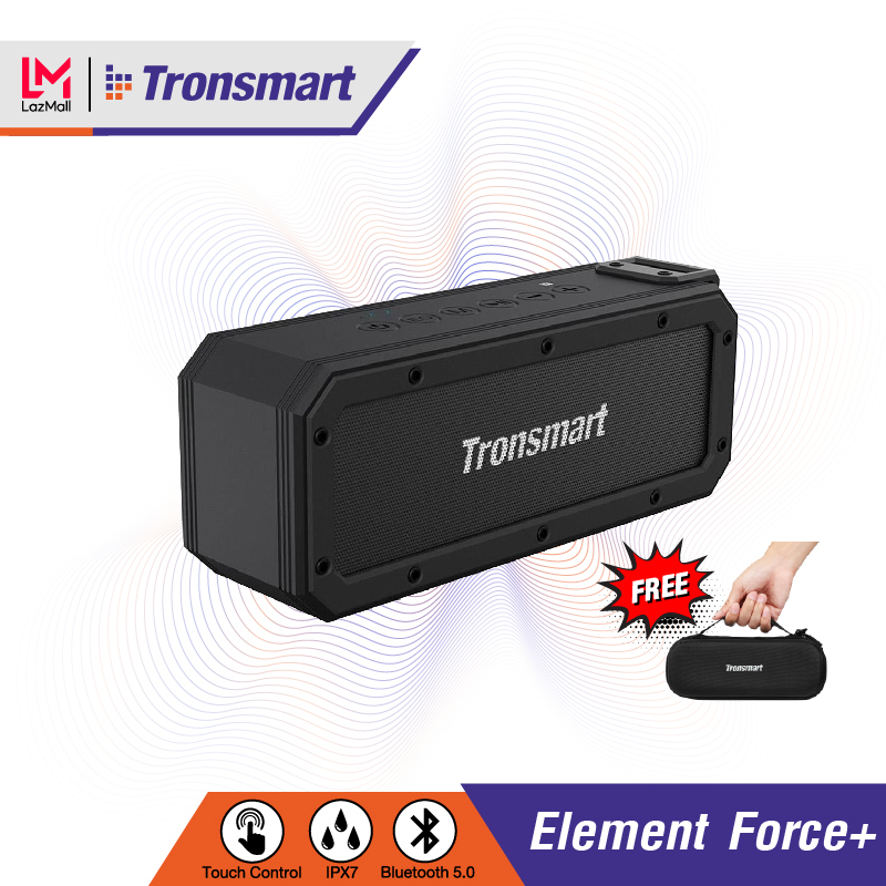 ดูภาพ Tronsmart Element Force+ Portable Bluetooth Speaker ลำโพงบลูทูธ, Bluetooth, ลำโพงกลางแจ้ง, บลูทูธไร้สาย, เบสแน่น, กันน้ำ IPX6 แถมฟรี! กระเป๋าใส่ลำโพง เพิ่มเติม Tronsmart Element Force+ Portable Bluetooth Speaker ลำโพงบลูทูธ, Bluetooth, ลำโพงกลางแจ้ง, บลูทูธไร้สาย, เบสแน่น, กันน้ำ IPX6 แถมฟรี! กระเป๋าใส่ลำโพง