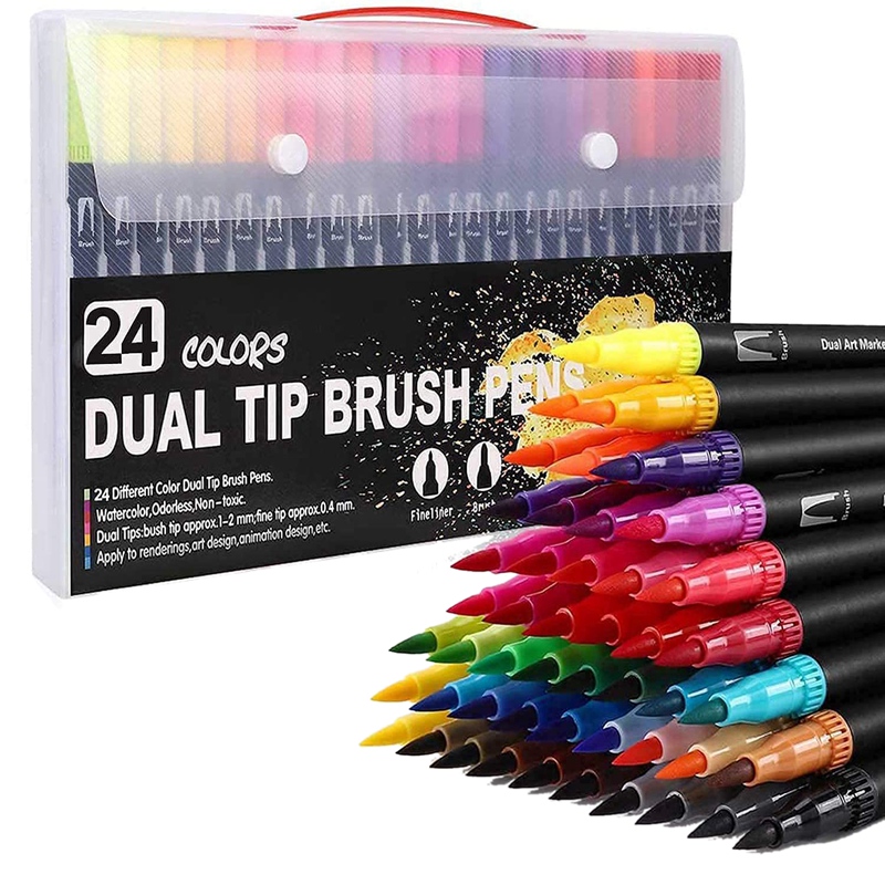 colouring pens dual brush pens felt tip pens art markers drawing, painting 1