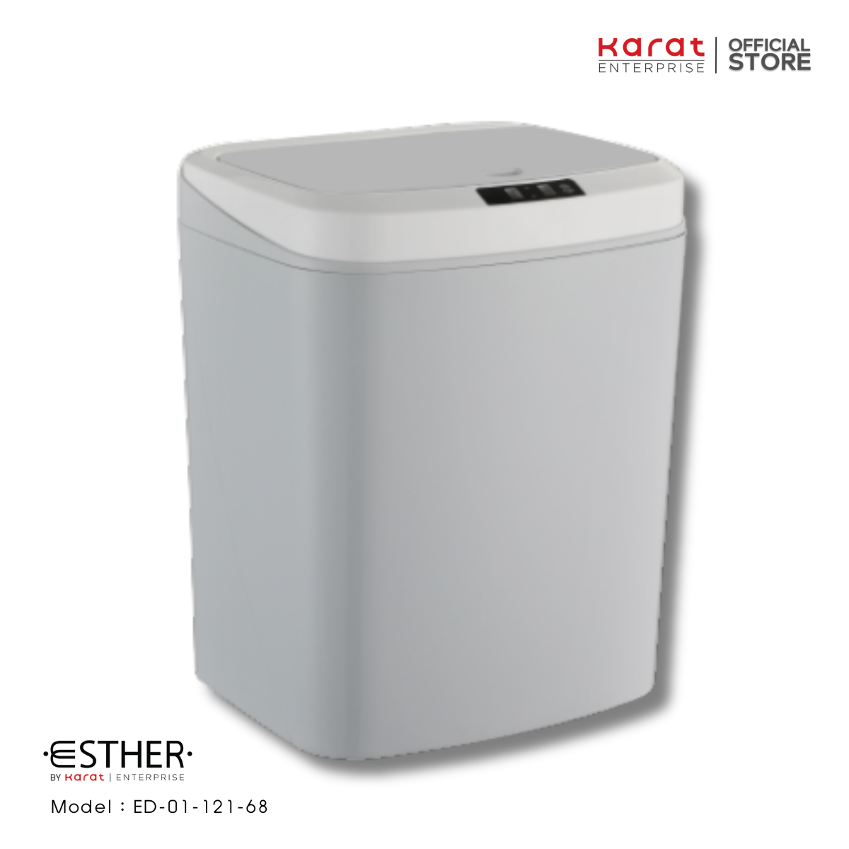 Automatic Sensor Trash Bin SquareShape Size 27x21.6x33.5 cm 16L : ED-01-121-68 ราคา 879 บาท*ส่งฟรี