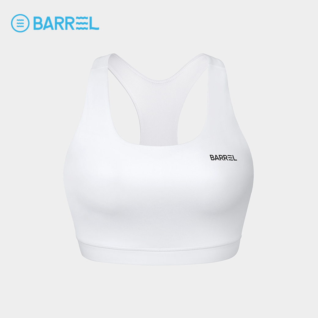 BARREL WOMEN ESSENTIAL BRA TOP WHITE - เสื้อออกกำลังกาย เสื้อว่ายน้ำ สปอร์ตบรา-3WT006W_U4WTXX ราคา 1,832 บาท*ส่งฟรี
