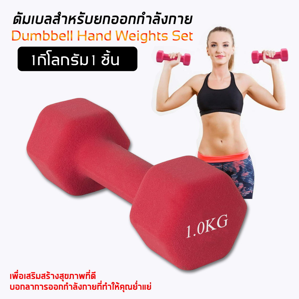 ดัมเบล Dumbbells สำหรับลดไขมันต้นแขน ออกกำลังกาย ฟิตเนส 1 ชิ้น