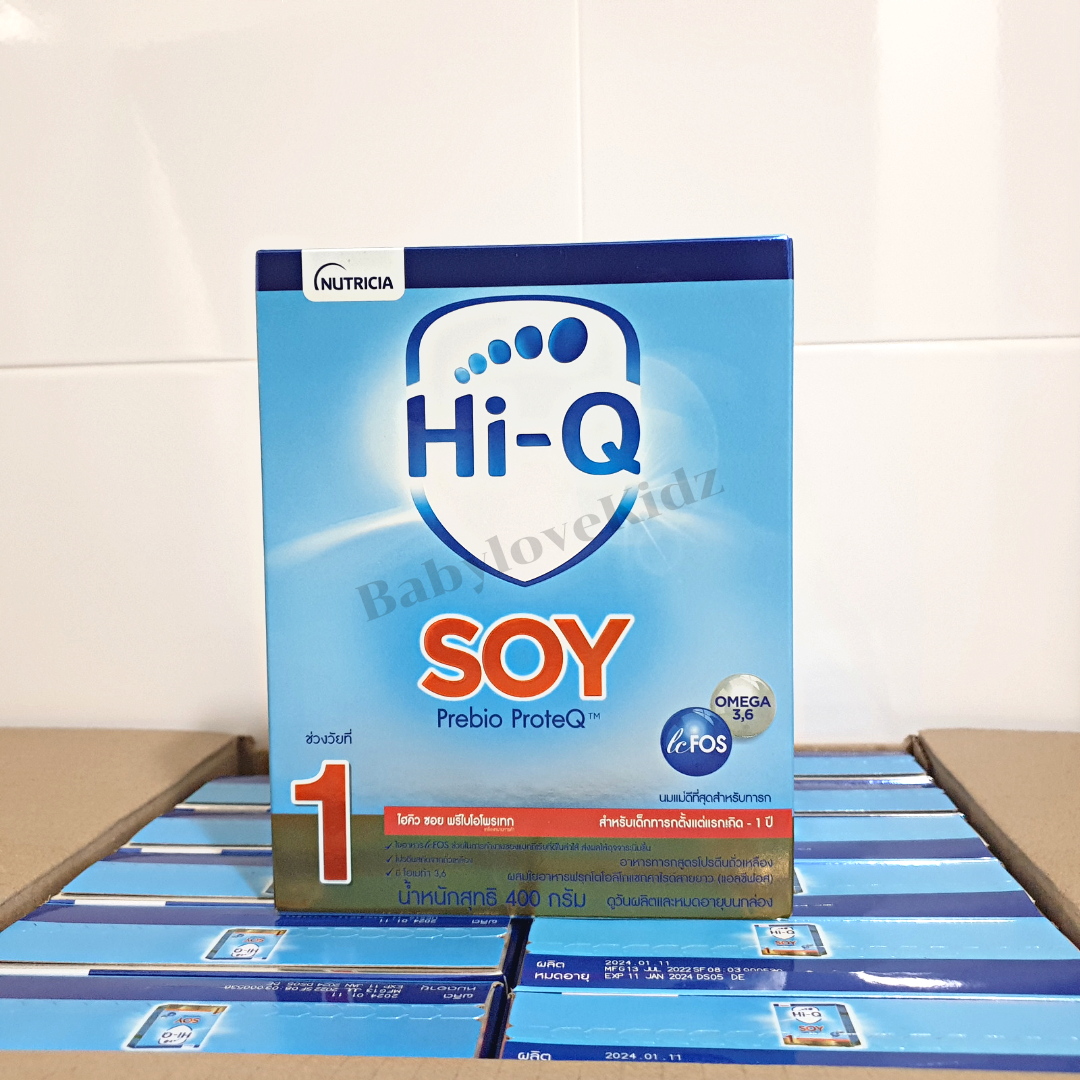 มุมมองเพิ่มเติมของสินค้า ส่งฟรี - นมผง Hi q soy ไฮคิวซอย พรีไบโอโพรเทก สูตร 1 Hi-Q Soy Prebio ProteQ ขนาด 400 กรัม Hi q soy 1