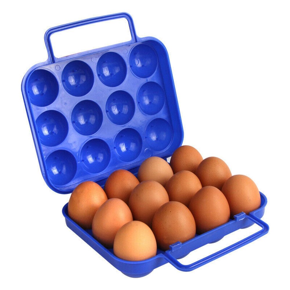 รายละเอียดเพิ่มเติมเกี่ยวกับ BUJUE 6/12ตารางใหม่พับ Organizer Organizer กรณีไข่พลาสติกกล่องเก็บของไข่กล่องถาดไข่ Camping กลางแจ้งปิกนิก