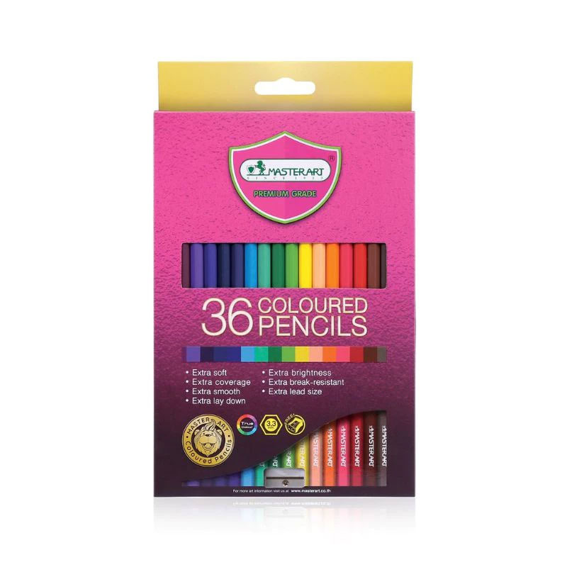 ดินสอสีไม้ มาสเตอร์อาท 12/24/36/48/60 สี Coloured Pencils Masterart MASTER SERIES อุปกรณ์ศิลปะ