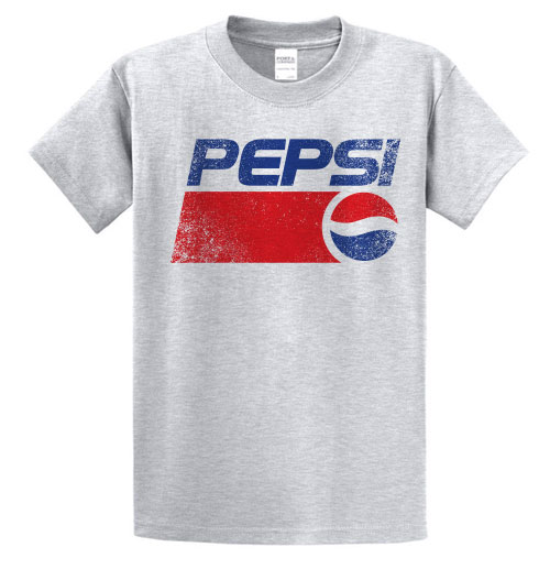 เสื้อยืดแขนสั้น แฟชั่น สตรีท แนว วินเทจ ลาย pepsi cola