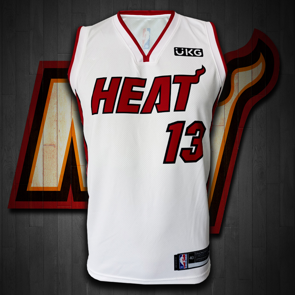 MIAMI HEAT FINALS JERSEY WHITE