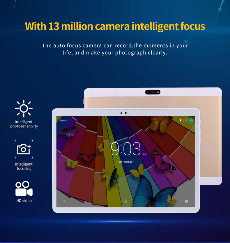 ลองดูภาพสินค้า Realmi Thailand Store 🚀 สินค้าใหม่ 2021 เเท๊ปเล็ต แทปเล็ตราคาถูก แท็บเล็ต มือ1 แท็บเล็ตของแท้ ระบบปฎิบัติการ Android 9.0 หน้าจอความละเอียดสูง, โปรเซสเซอร์ 10 คอร์ กล้องคู่หน้าและหลัง แบตเตอรี่ความจุสูง 6800 mAh