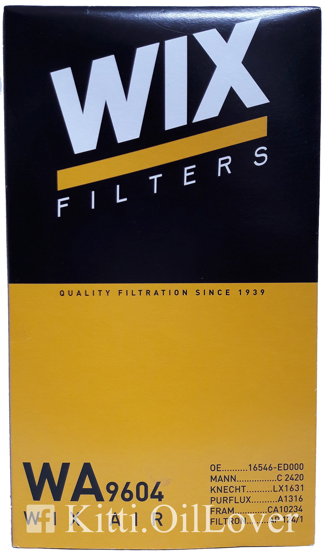 Wix air filter WA9604 9604 กรองอากาศ Nissan นิสสัน Cube Note NV Tiida ทีด้า livina คิวบ์ ลิวิน่า 2006 2019 16546-ED000 ราคา 153 บาท*ส่งฟรี