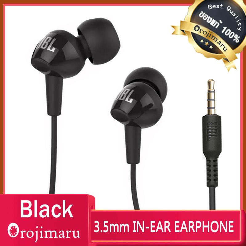 BEST หูฟังมือถือ เบสหนัก 3.5MM STEREO ROCK BASS IN-EAR EARPHONE HANDSFREE HEADPHONE (สีดำ)