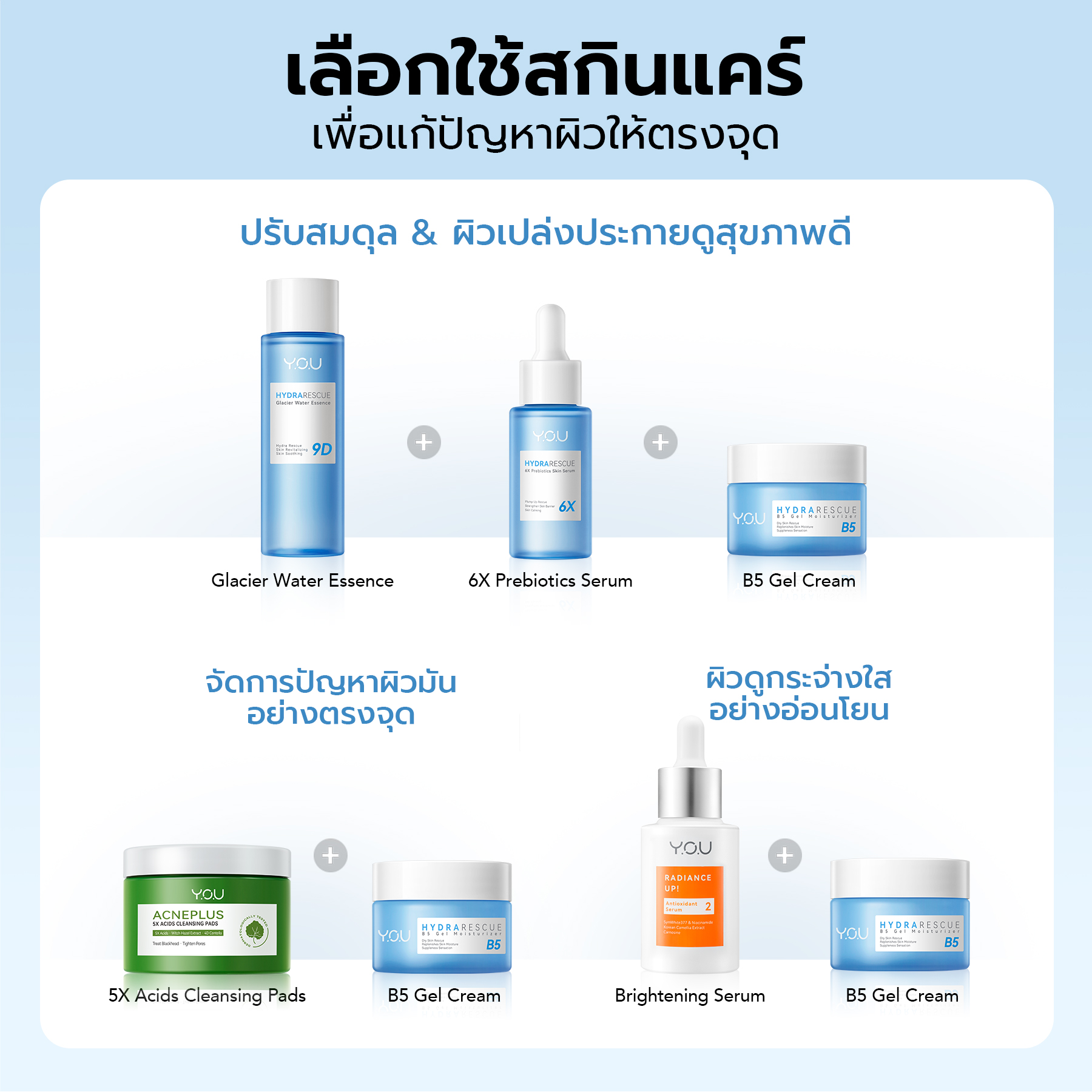 YOU HydraRescue B5 Gel Moisturizer มอยส์เจอร์ไรซิ่งครีมเนื้อเจลบางเบา ช่วยปลอบประโลม ให้ผิวเนียนนุ่มดูชุ่มชื้น 6 YOU HydraRescue B5 Gel Moisturizer มอยส์เจอร์ไรซิ่งครีมเนื้อเจลบางเบา ช่วยปลอบประโลม ให้ผิวเนียนนุ่มดูชุ่มชื้น a46c9e77ebdb4722d99450d978c2e2e0