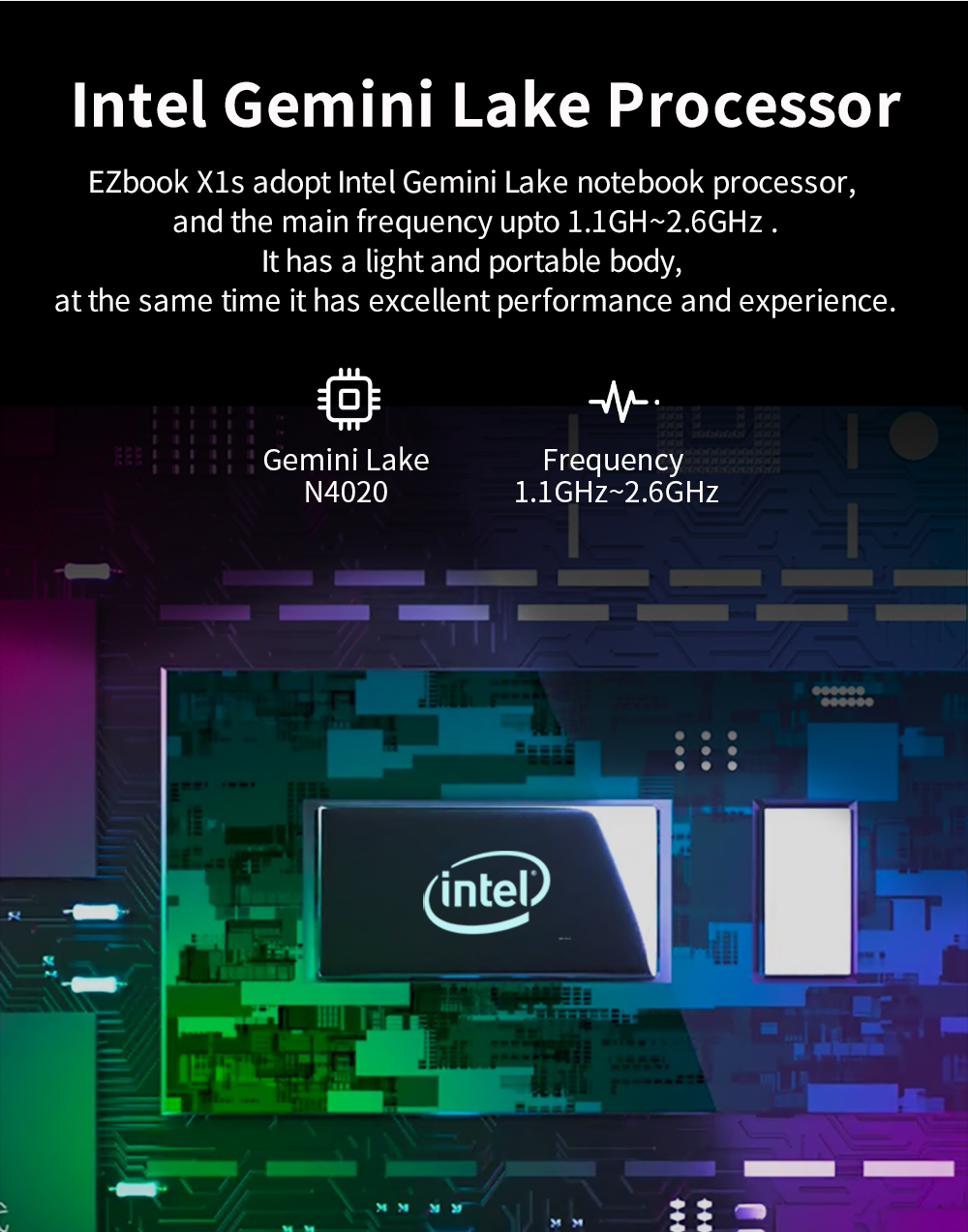ภาพอธิบายเพิ่มเติมของ J EZBOOK X1s โน๊ตบุ๊ค 11.6 inch 1920*1080 4GB DDR4 128GB Notebook Windows 10 Tablet Laptop