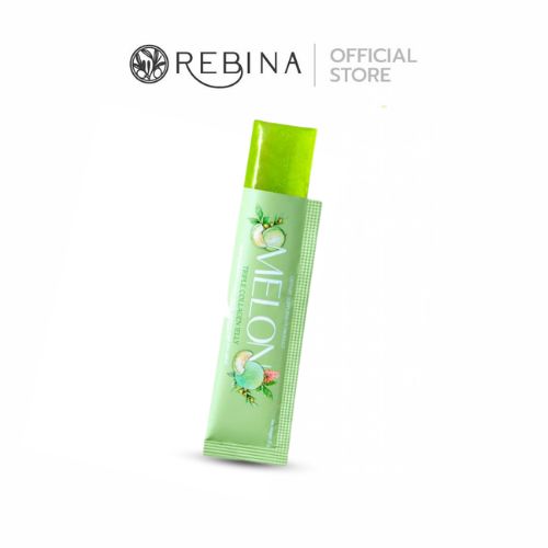 เจลลี่คอลลาเจน บำรุงผิวขาวใสรสเมล่อน REBINA Jelly Collagen Melon 25g/ซอง ราคา 59 บาท*ส่งฟรี