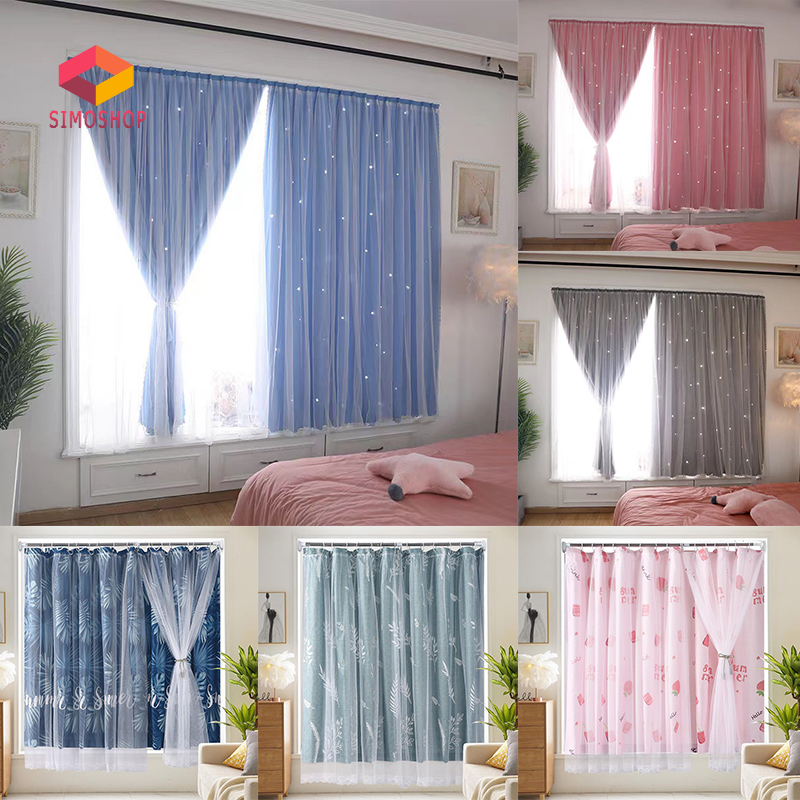 เลือกซื้อ ผ้าม่าน SIM ม่านหน้าต่าง ผ้าม่านหน้าต่าง 2 ชั้น ม่านโปร่งแสง ใช้ตีนตุ๊กแกติดไม่ต้องเจาะผนัง ม่านหน้าต่าง ผ้าม่านเวลโคร ผ้าม่าน 2ชั้น ม่านทึบแสง ราคาพิเศษ มีเก็บเงินปลายทาง