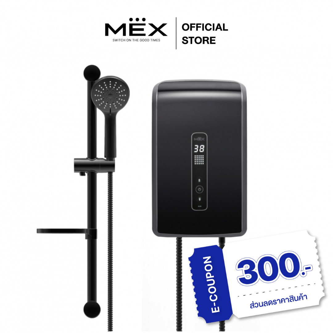 MEX เครื่องทำน้ำอุ่น 3500W : รุ่น CRYSTAL 35E (NE) : สีดำ ราคา 7,190 บาท*ส่งฟรี