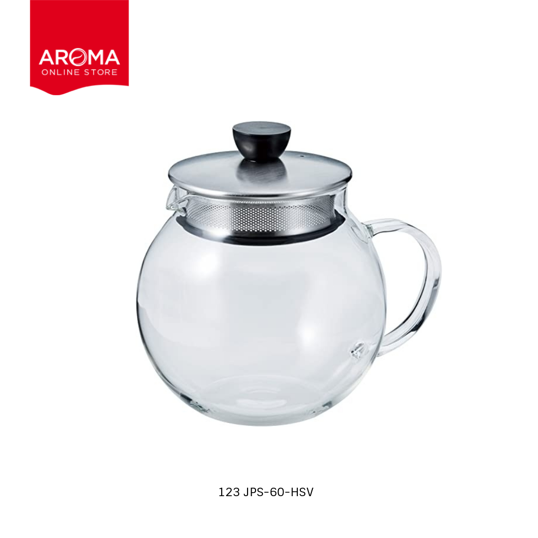 Hario เหยือกชงชา HARIO (123) Jumping Leaf Pot 600 ml. / JPS-60-HSV   ราคา 1,533 บาท*ส่งฟรี