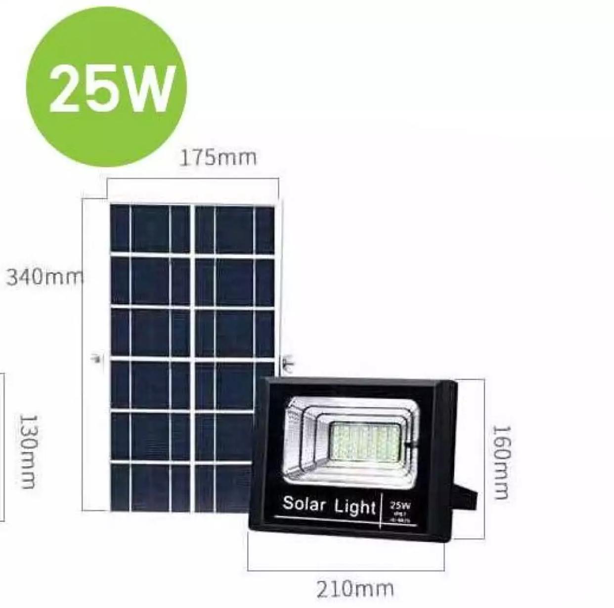 สปอตไลท์ Solar LED โซล่าเซลล์  25W Light (แสงสีขาว)