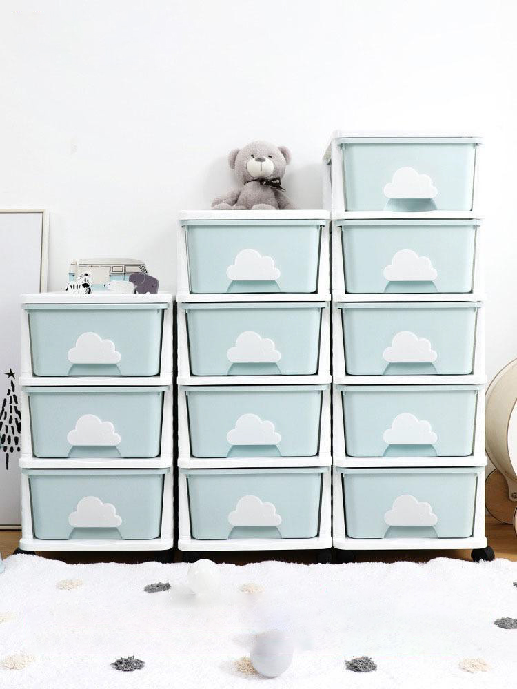 Upholstered Kids Toy Storage Box for Bedroom Nursery Playroom-White