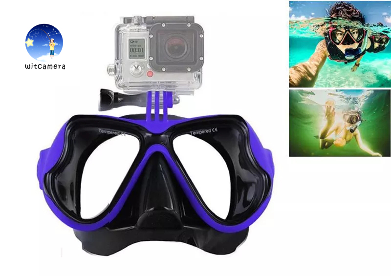 ภาพอธิบายเพิ่มเติมของ Camera Mount Diving Mask Oceanic Scuba Snorkel Swimming Goggles Glasses GoPro Hero 11/10/9/8/7/6/5/4/3 SJCam YI อุปกรณ์ดำน้ำอุปกรณ์ดำน้ำแว่นตาว่ายน้ำสำหรับโกโปร Hero 11/10/9/8/7/6/5/4/3 SJCam YI