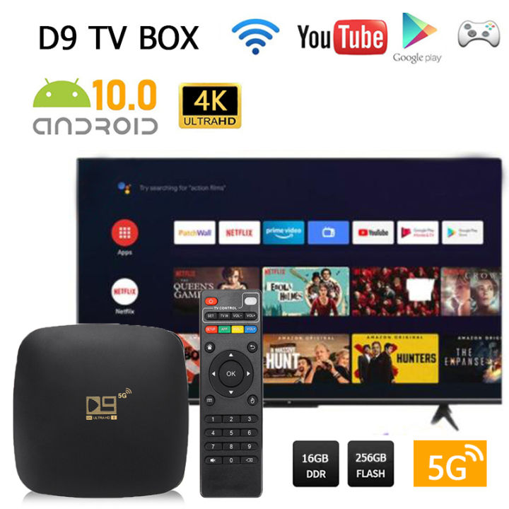 Android TV Box กล่องสมาร์ททีวี แรม 2.4Gและ5.8G Dual Wifi Bluetooth 4.1 Set-Top Box 4K Media Player Youtube กล่อง IPTV Smart Box - ยี่ห้อ OEM ราคา 649 บาท*ส่งฟรี
