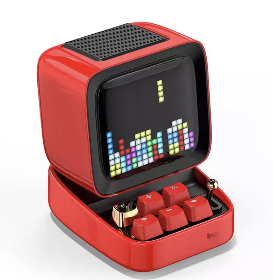 แท้ใหม่ล่าสุด 2020 พร้อมส่ง Divoom Ditoo Retro Pixel Art ลำโพงบลูทูธแบบพกพานาฬิกาปลุก DIY LED โดย APP อิเล็กทรอนิกส์ของขวัญตกแต่งบ้าน