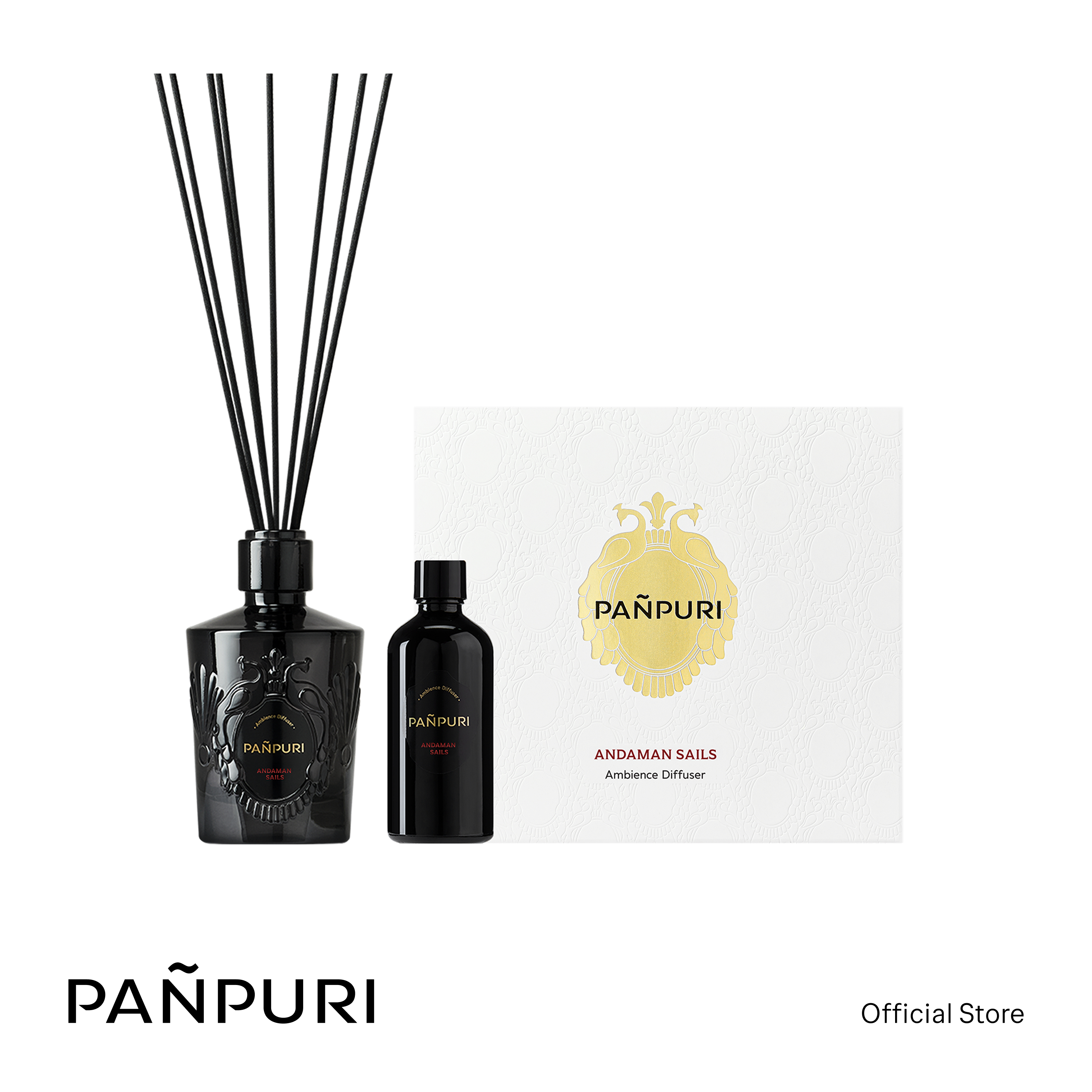 PANPURI Ambience Perfume Diffuser 100ml ปัญญ์ปุริ ก้านไม้หอม ก้านไม้หอมกระจายกลิ่น 100 มล.