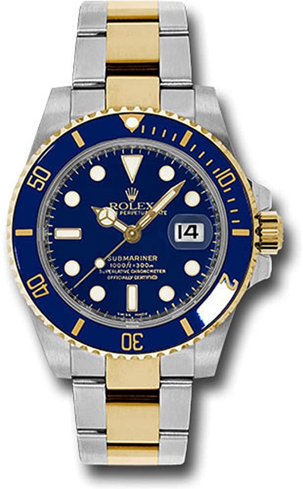 rolex silver gold blue