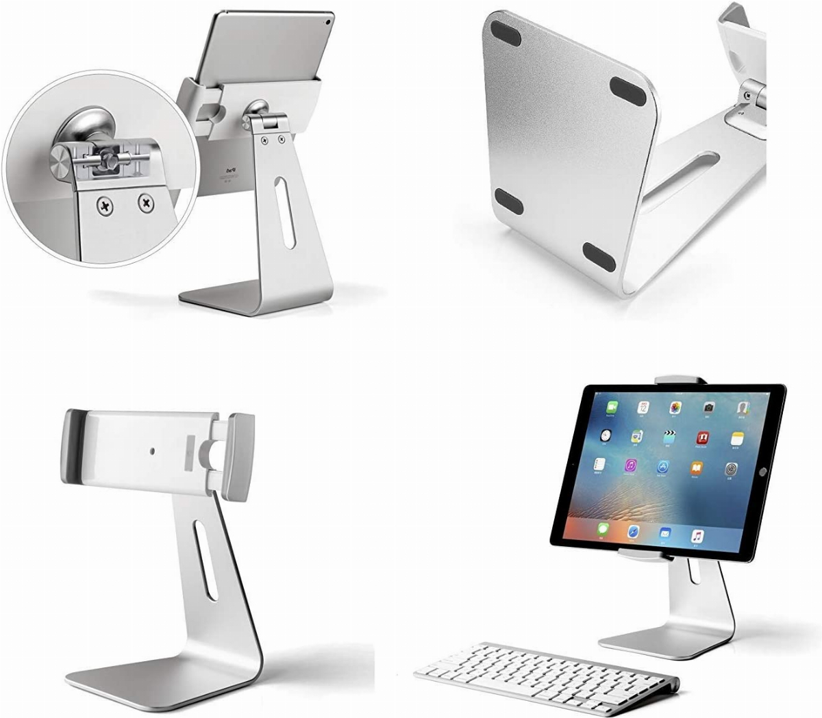 AboveTEK Elegant Tablet Stand, Aluminum iPad Stand Holder, Desktop