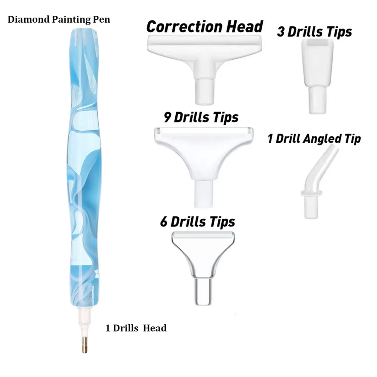 จัดส่งรวดเร็ว ปากกาภาพวาดเพชร เครื่องมือ 15.5ซม.Diamond Painting Pen Toolkit ปากกาติดเพชร 3สีให้เลือก