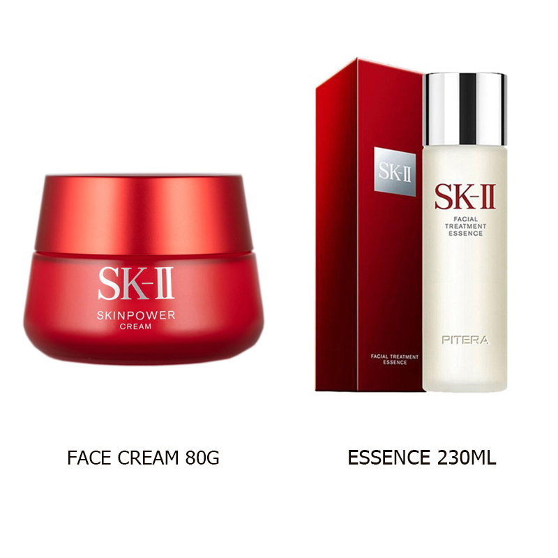 เครื่องสำอางครีมหน้าขาวใส set SkinPower Cream80g เซรั่มหน้าใส Facial Treatment Essence 230ml ราคา 4,480 บาท*ส่งฟรี