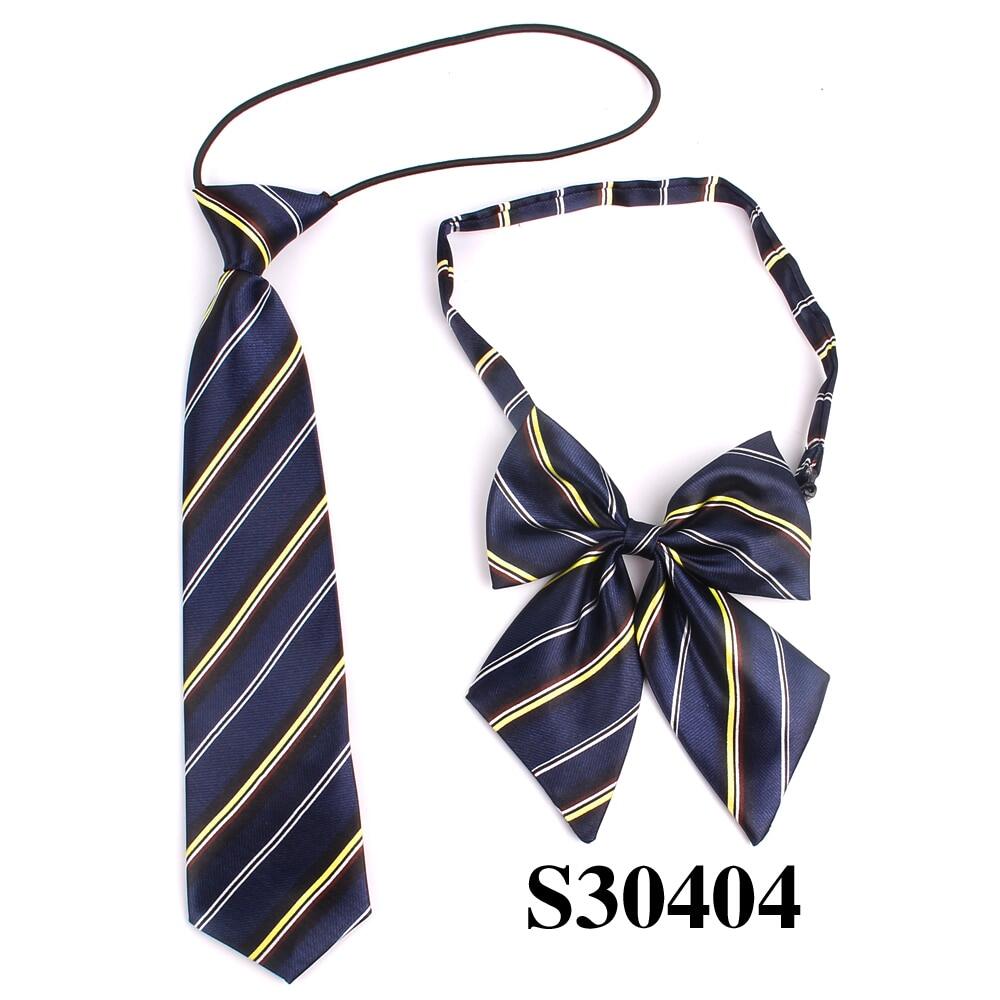 เนคไท เน็คไท โบว์ สำหรับเด็ก Rubber String Necktie For Girls and Boys Polyester Plaid Neck Tie for Children Suits Skinny Ties Slim Men Tie - 1 ชุดมี 2 ชิ้น