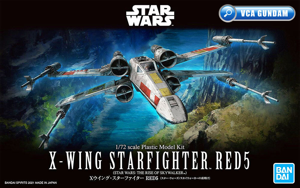 BANDAI STAR WARS 1/72 X-WING XWING STARFIGHTER RED5 สตาร์ วอร์ พลาสติก โมเดล VCA GUNDAM