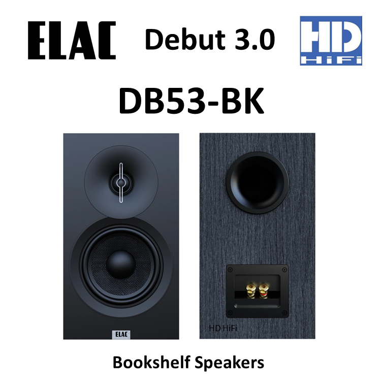 ELAC Debut 3.0 DB53-BK Bookshelf Speakers ราคา 15,500 บาท*ส่งฟรี