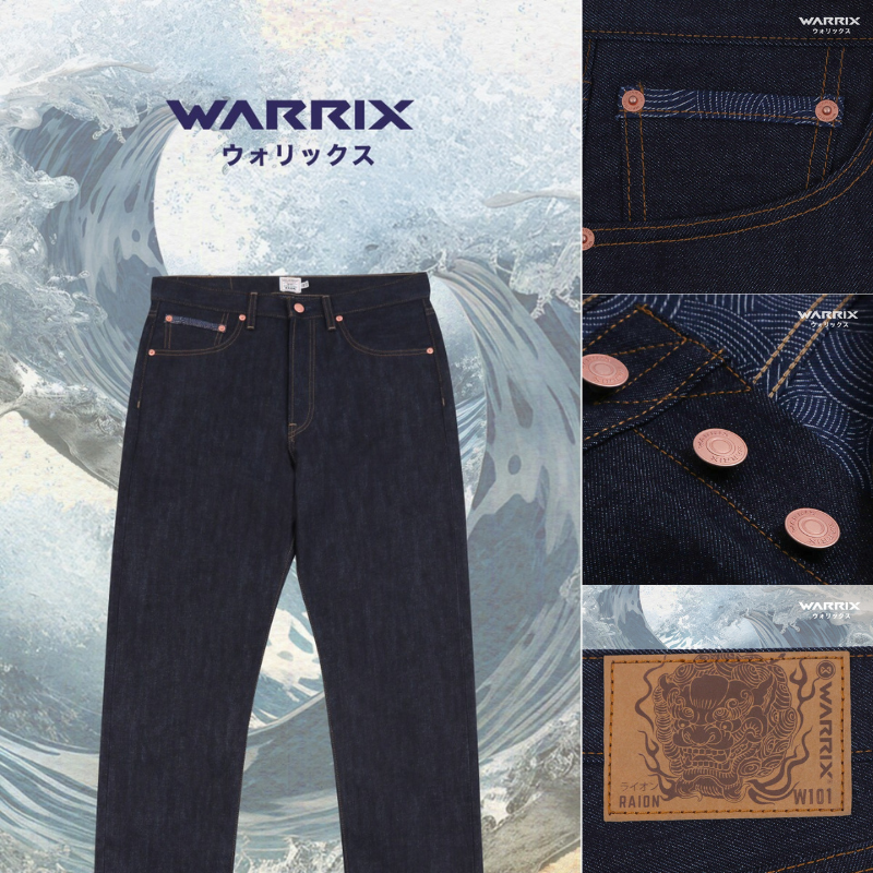 WARRIX กางเกงยีนส์ JEANS RAION W101 CLASSIC STRAIGHT (LP-241JEMW101) ราคา 5,990 บาท*ส่งฟรี