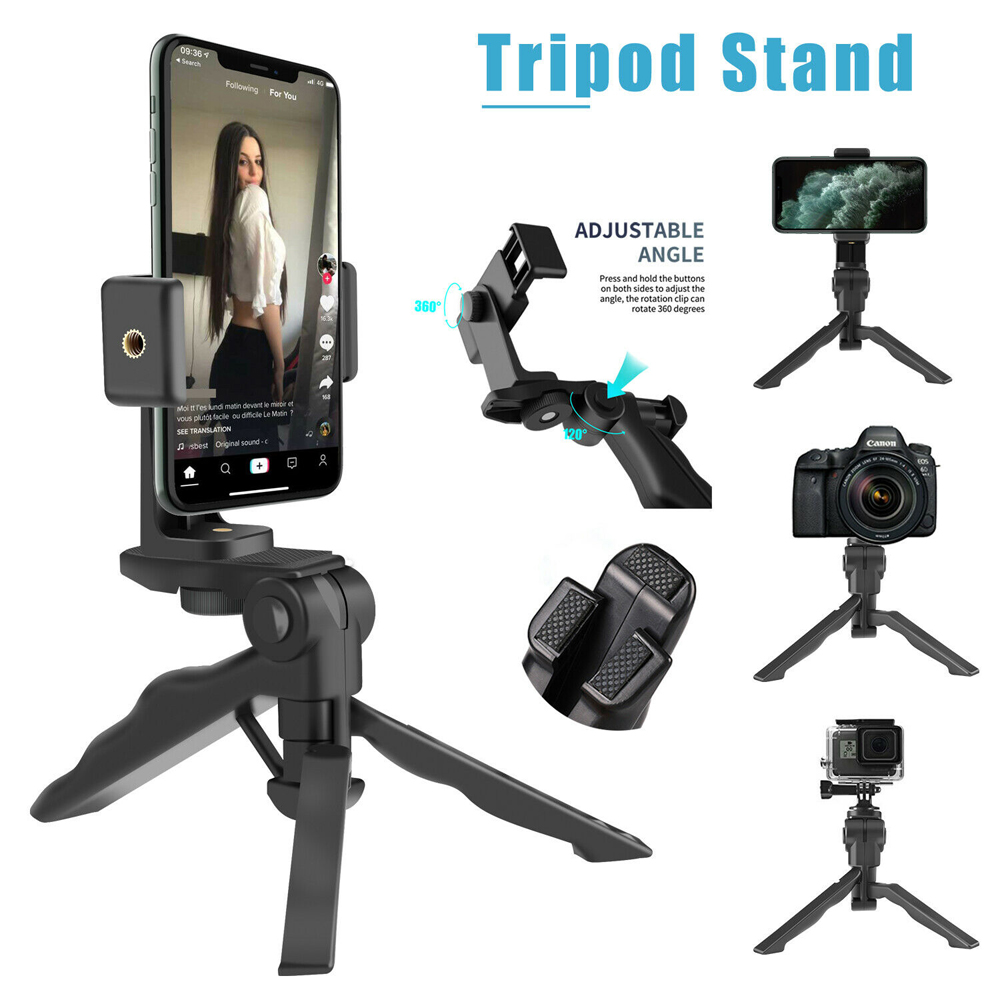 StabilizerแบบพกพาพับNon-SlipสำหรับGoPro Monopodโทรศัพท์มือถือมือถือขาตั้งกล้องสามขาขาตตั้งเดสก์ท็อปMiniขาตั้งกล้องถ่ายภาพBracket