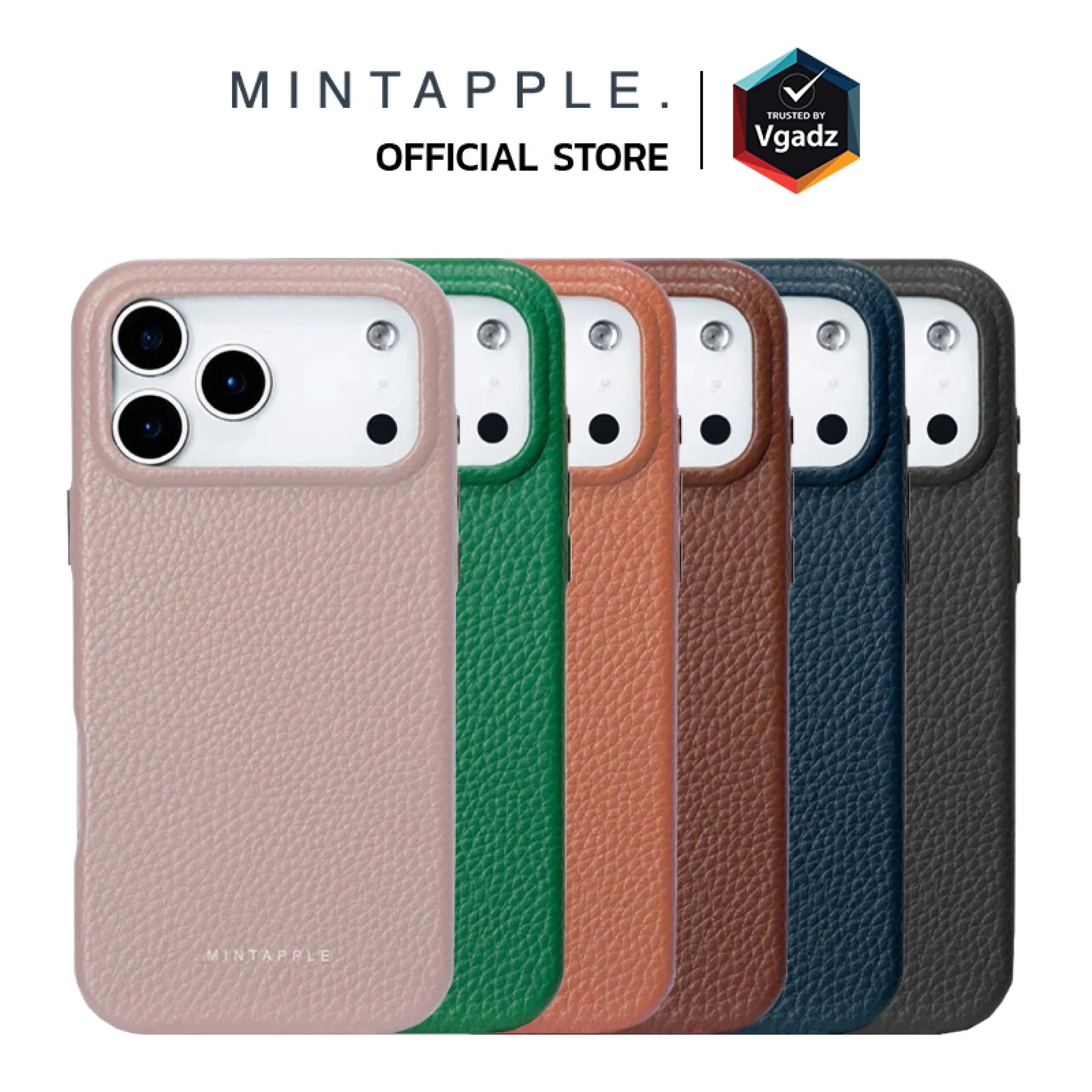 Mintapple. Case for iPhone 17 Pro / 17 Pro Max, Top Grain Leather Case Model