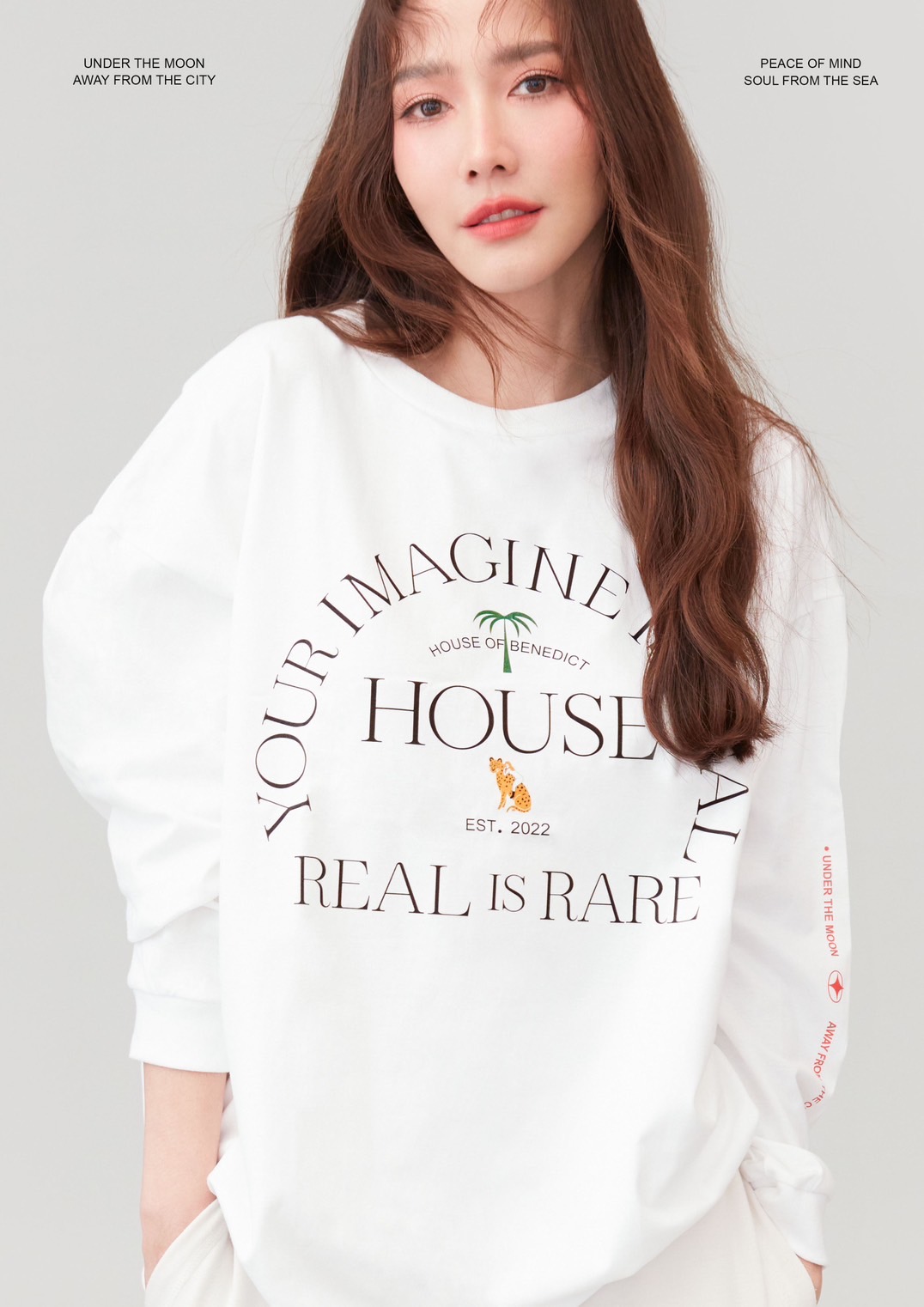 Hobp Long Sleeve Shirt | Real Is Rare | Long Sleeve | Oversized T-Shirt | Unisex Fashion Shirt | House of Benedict. ราคา 1,190 บาท*ส่งฟรี