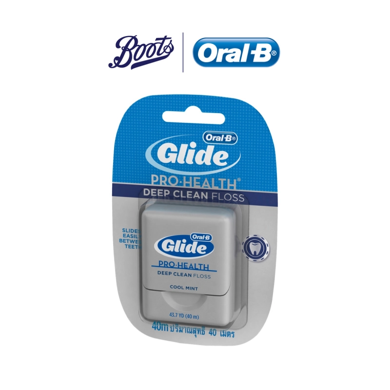 ภาพหน้าปกสินค้าOral B Glide Deep Clean Floss ออรัลบี ไหมขัดฟัน ไกลด์ดีพคลีน 40 เมตร จากร้าน Boots บน Lazada