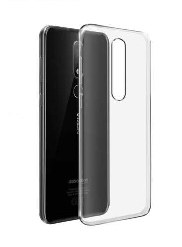 Nuch Kaidee ⋆ เคสโทรศัพท์ สีใส สีดำด้าน แบบนิ่ม สำหรับ โนเกีย6.1 พลัส TPU Case Soft Clear Phone Back Cover For Nokia 6.1 Plus (X6) (5.8)