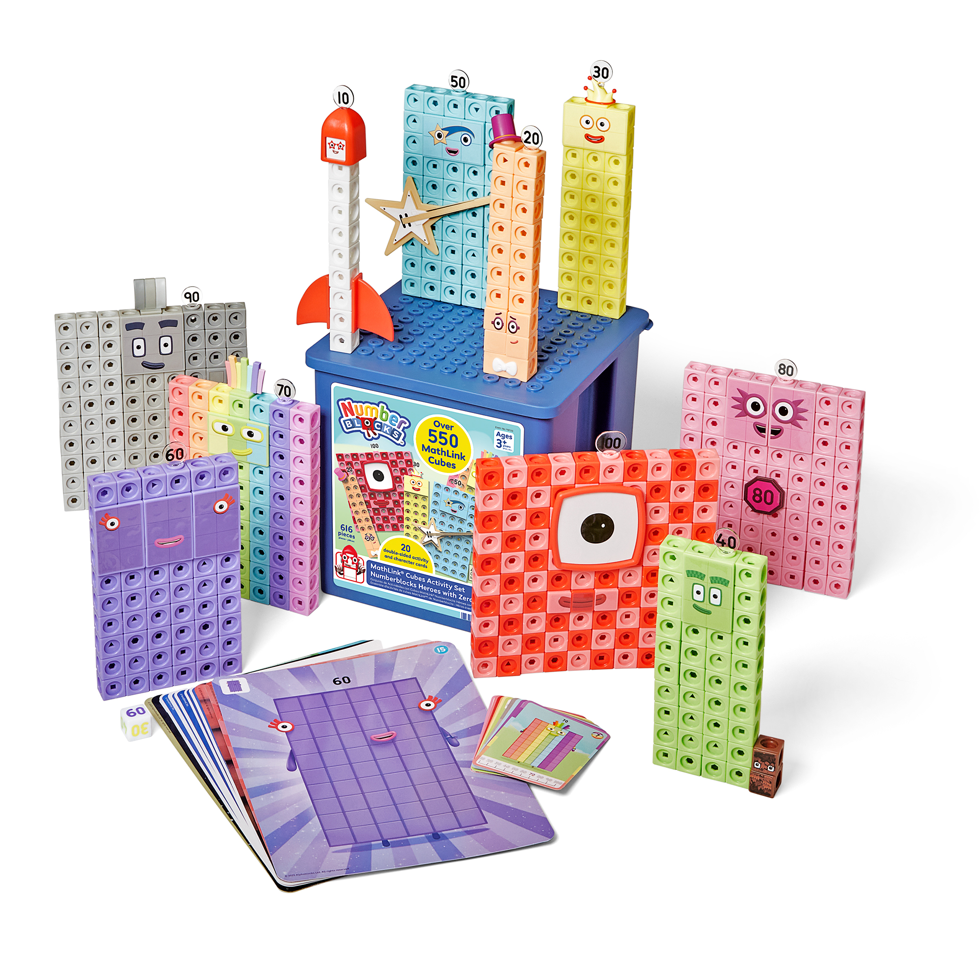 [3+] Mathlink Hero Number Zero Welding Cube Set ® Numberblocks Activity Cube Set ® Heroes with Zeroes ราคา 5,350 บาท*ส่งฟรี