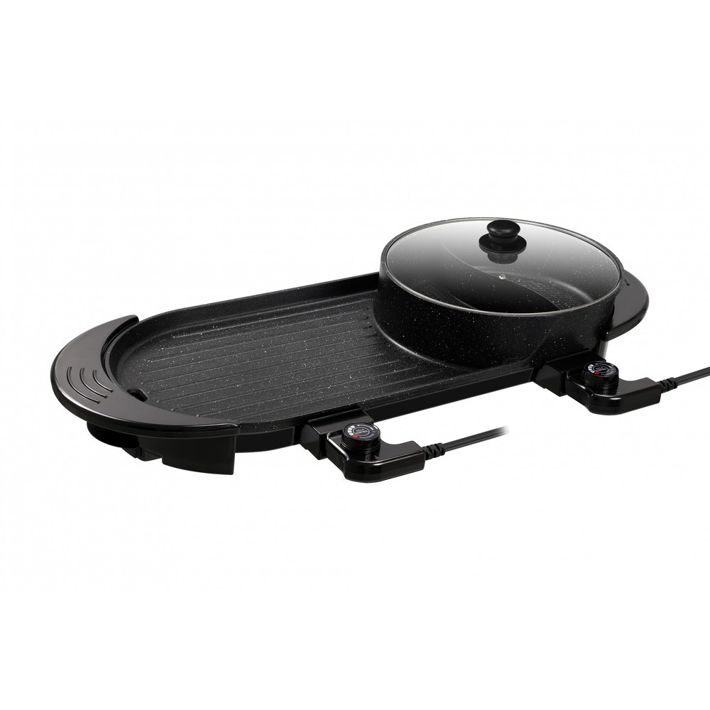 เตาปิ้งย่างพร้อมหม้อชาบู 2in1 Davinci-Home-CLOSE 2in1 2100 วัตต์ รุ่น OT-BS01 สีดำ สินค้าส่งจากไทย