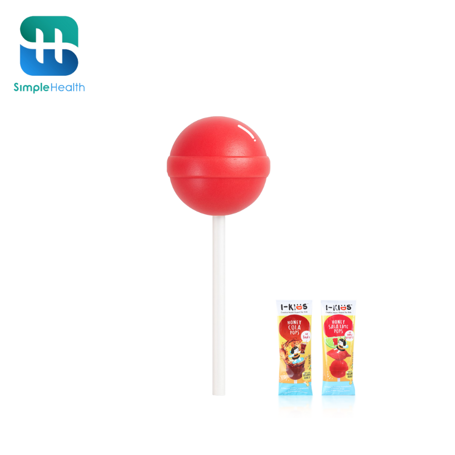 Simple Health Vitamin Lollipops I-Kids Pops Vitamin Candy Helps Soothe the Throat, Reduces Throat Irritation, for Children, Stick Type, 4 Flavors. ราคา 219 บาท*ส่งฟรี
