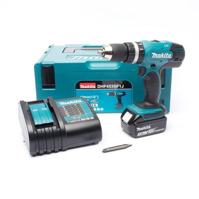 ดูภาพ ของแท้ มีใบรับประกัน Makita ชุดสว่านกระแทกไร้สาย 18V +กล่อง DHP453SF1J ออกใบกำกับภาษีได้ เพิ่มเติม ของแท้ มีใบรับประกัน Makita ชุดสว่านกระแทกไร้สาย 18V +กล่อง DHP453SF1J ออกใบกำกับภาษีได้