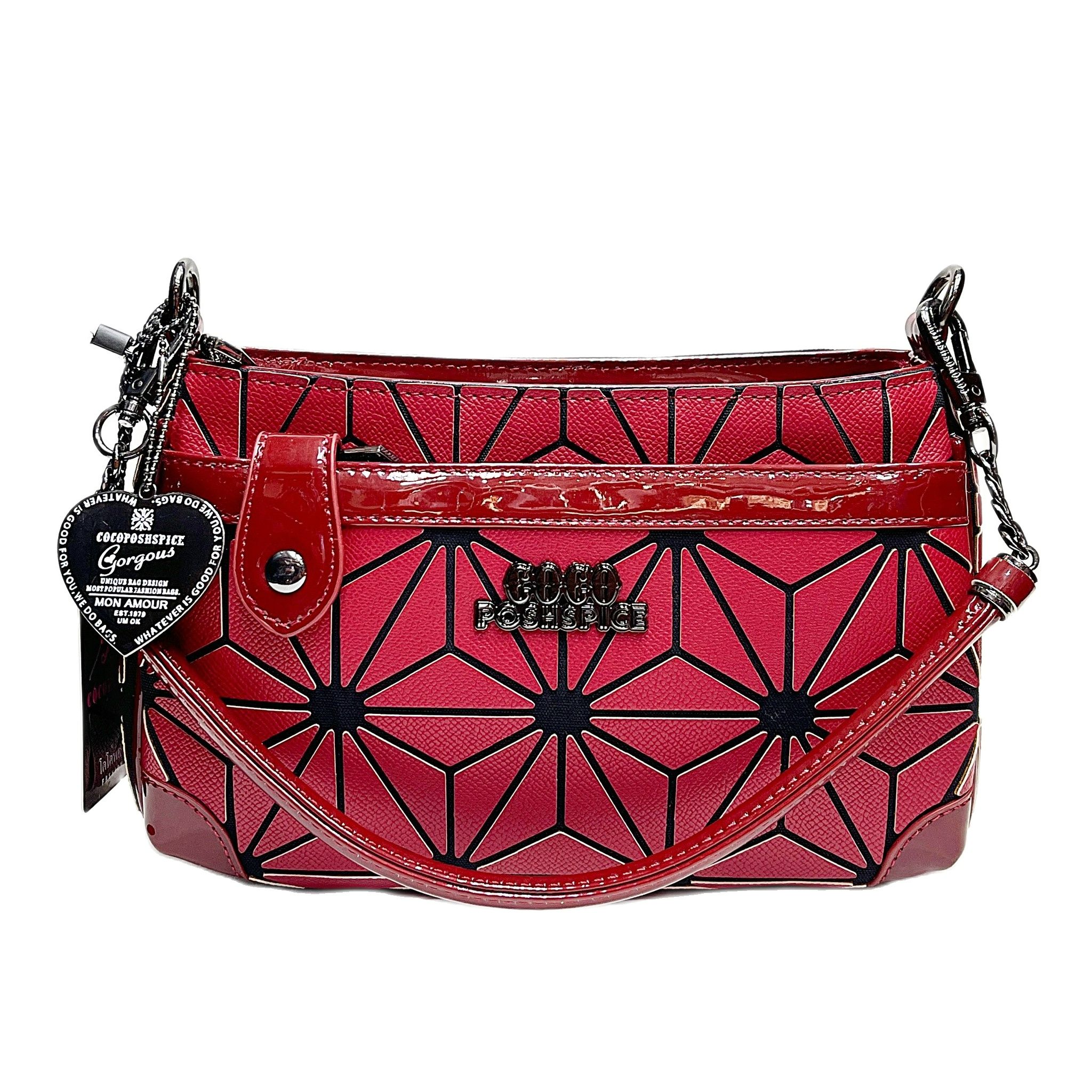 Coco London 1 pc long shoulder messenger bag Safiano leather crossbody bag Black May ราคา 1,290 บาท*ส่งฟรี