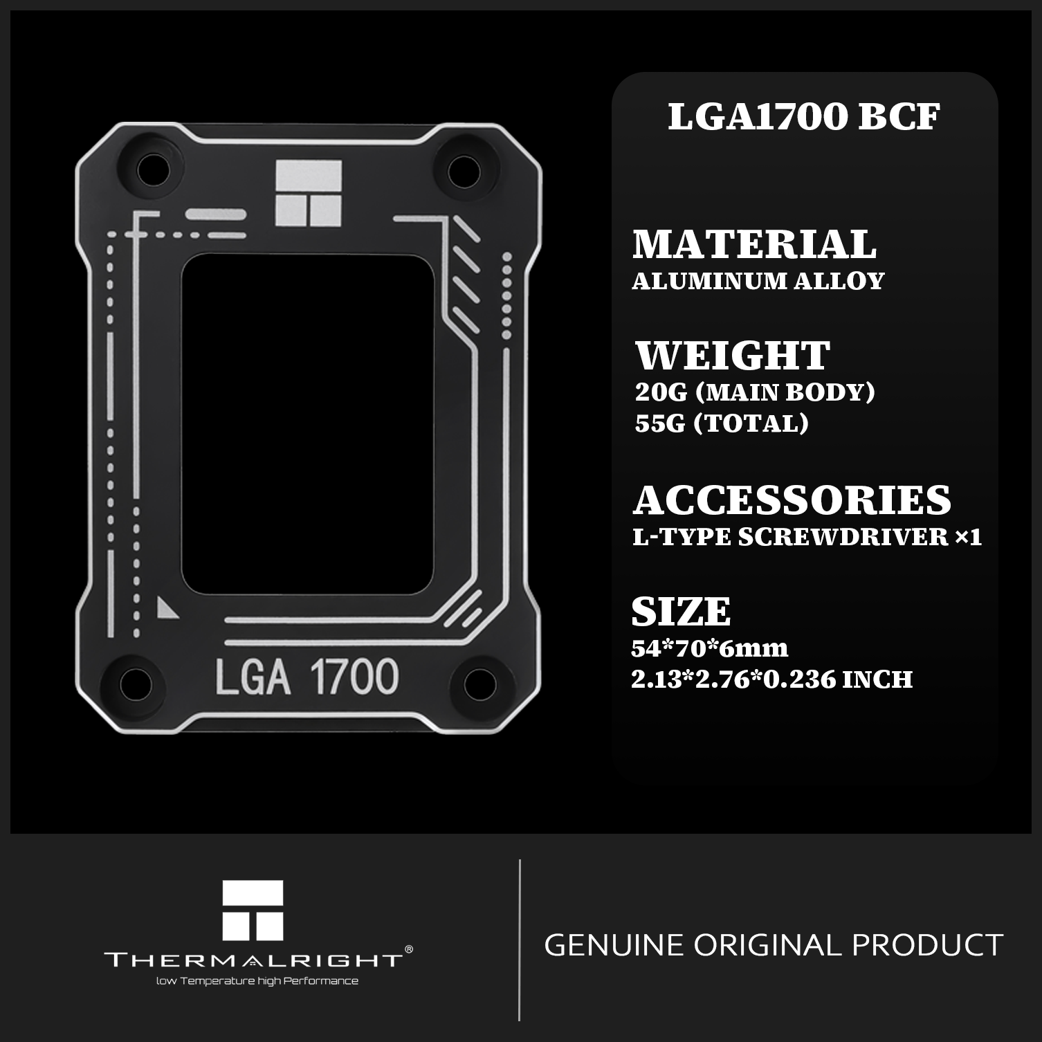 【Products Ready for Delivery Cash on Delivery】Thermalright Lga1851 Bcf / Lga1700 Bcf V2 Cpu Bending Correct Frame (Intel Gen.12/13/14) ราคา 136 บาท*ส่งฟรี