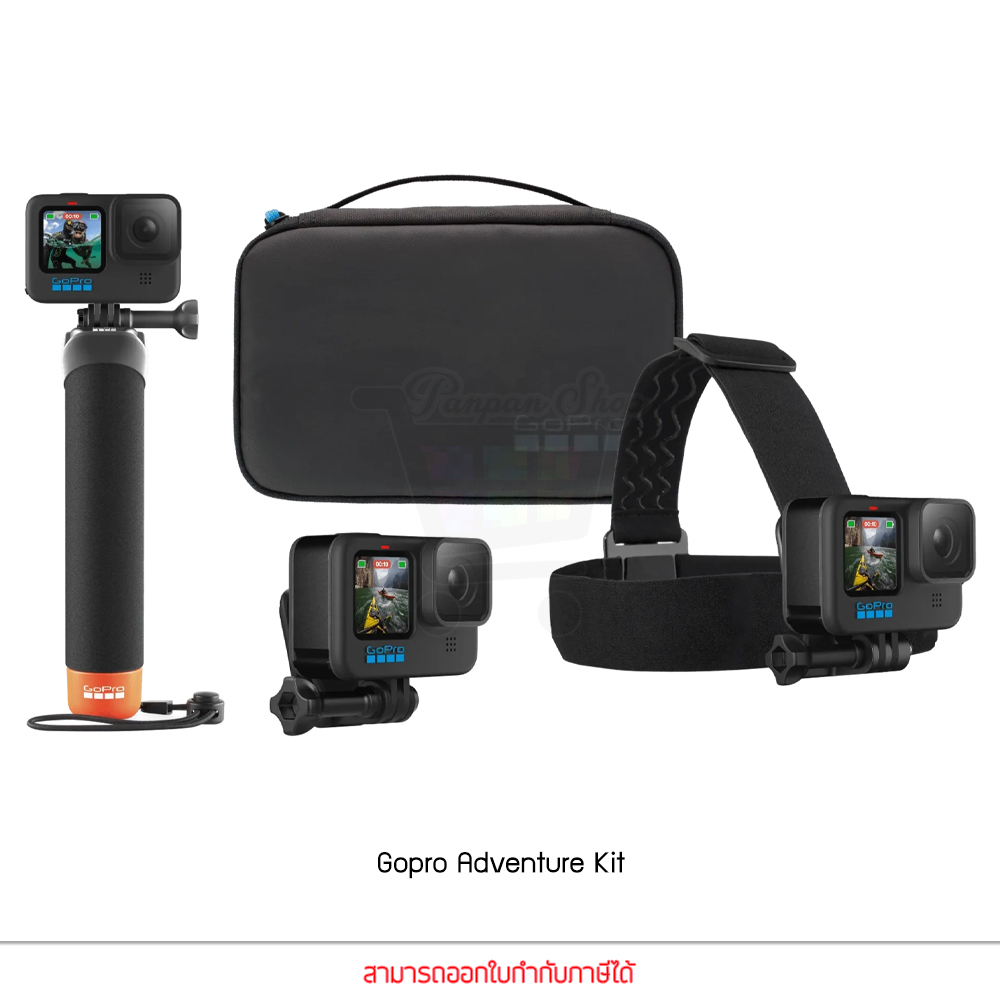 GoPro Adventure Kit GoPro Accessories The Handler Head Strap Quick Clip COMPACT CASE ชุดอุปกรณ์เสริมโกโปร ราคา 455 บาท*ส่งฟรี