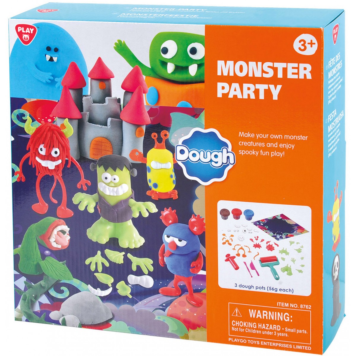 โมเดลฟิกเกอร์ อาร์ตทอย กล่องสุ่มของสะสม ของเล่นและโมเดลสะสม Playgo TOYS 8762 MONSTER PARTY