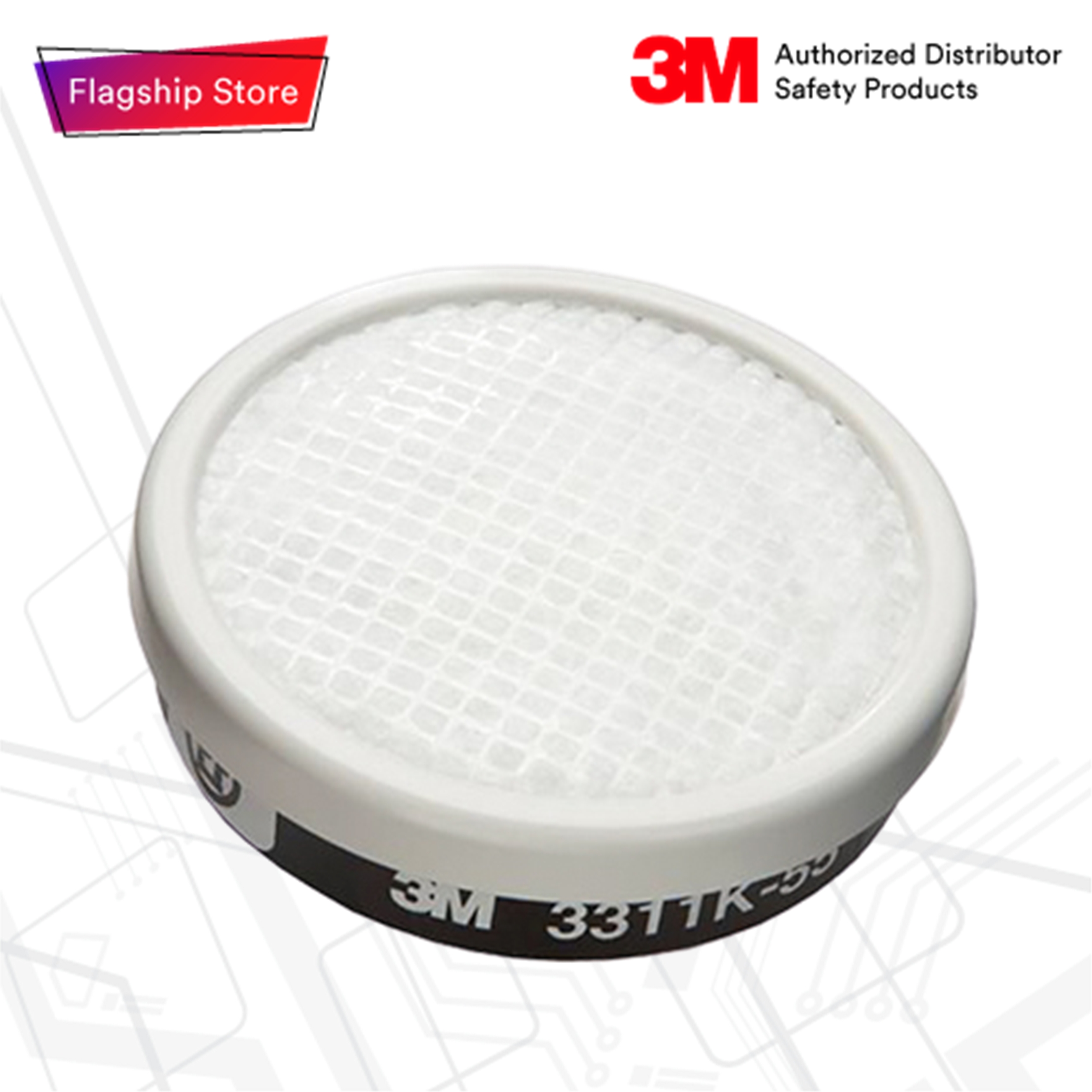 3M™ 3311K-55 ตลับกรองไอระเหยสารตัวทำละลาย ขนาด 55 ซี.ซี. พร้อมแผ่นกรองฝุ่น ละออง ราคา 274 บาท*ส่งฟรี