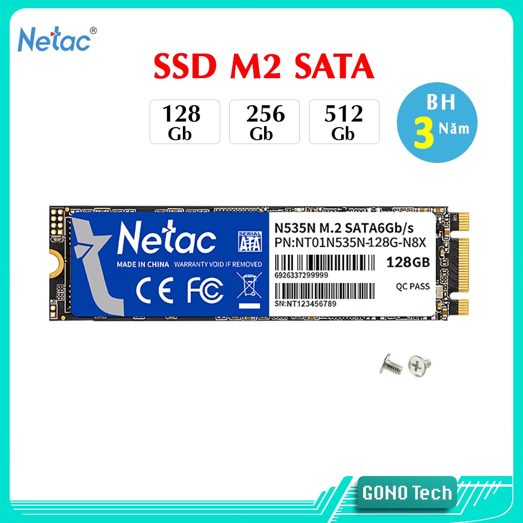 M2 NVME PCLE NETAC SSD การ์ด 128GB / 256GB / 512GB PCI-E3.0Gnex4 ความเร็วสูงโดยเฉพาะ บริษัทสินค้า3ปี ราคา 1,500 บาท*ส่งฟรี