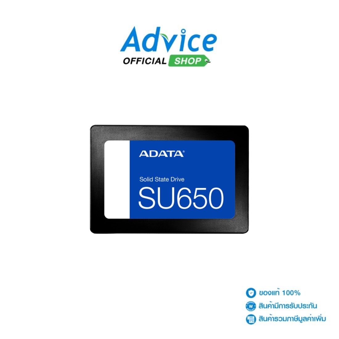 1 Tb Ssd Sata Adata Black Retail (Asu650Ss-1Tt-R): A0157159 ราคา 5,810 บาท*ส่งฟรี