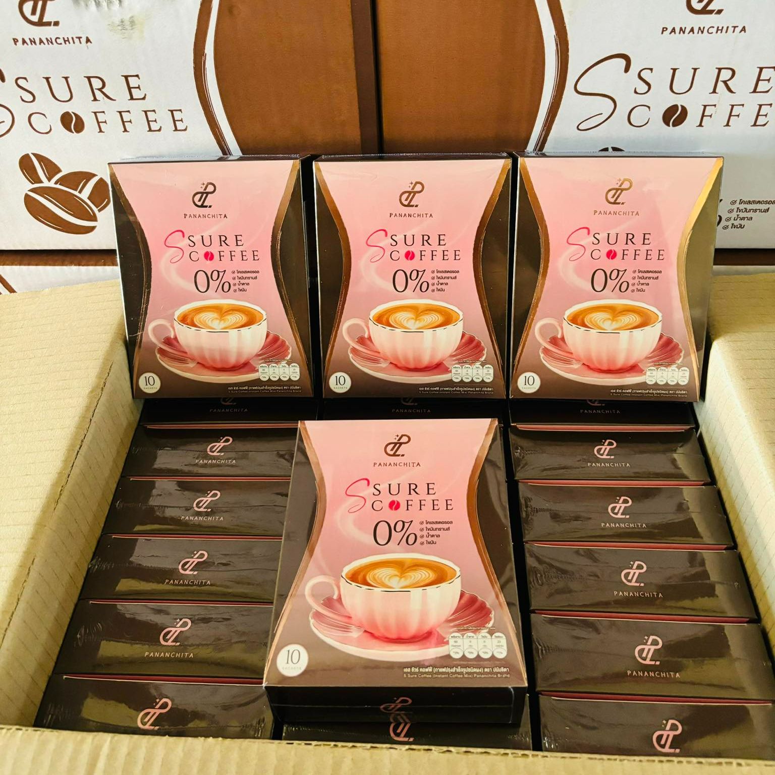 ยกลัง 25 กล่อง Pananchita Ssure Coffee เอสชัวร์คอฟฟี่_เป้ยปานวาด ราคา 5,590 บาท*ส่งฟรี